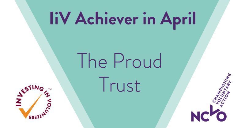 Congratulations to NCVO member @TheProudTrust for achieving Investing in Volunteers, the quality standard for volunteer management 👏 Put your volunteers at the forefront by getting your charity certified today: investinginvolunteers.co.uk #IiV
