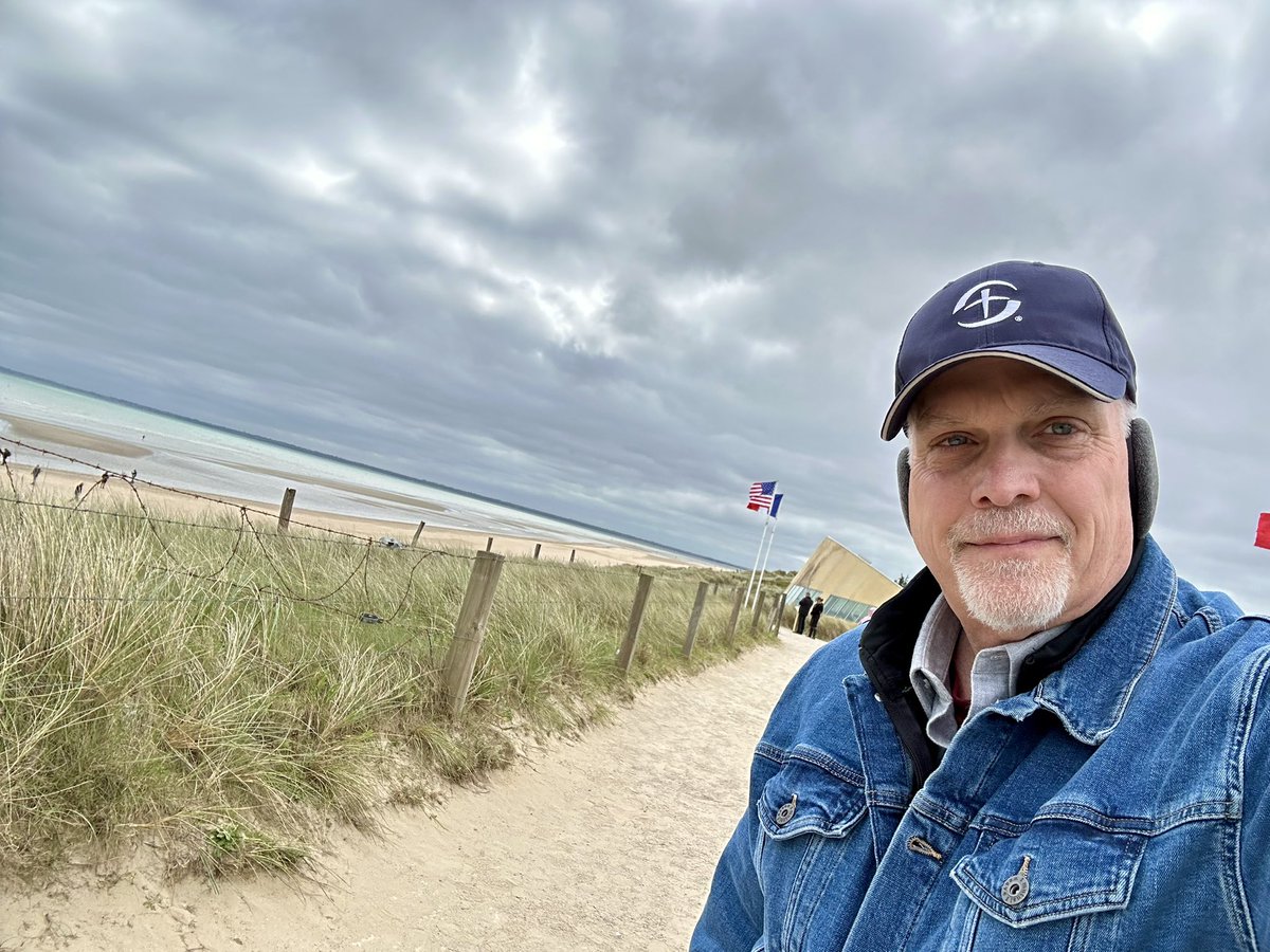 So moving to be at Utah Beach and relive the battles that brought us freedom. June 6, 1944. D-Day #freedom #democracy #alliedforces