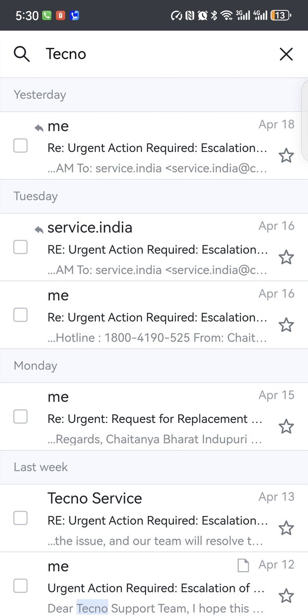 No response from <a href="/tecnomobile/">tecnomobile</a> <a href="/TecnoMobileInd/">TECNO Mobile India</a> <a href="/CarlcareGlobal/">Carlcare Service</a> <a href="/CarlcareIndia/">Carlcare India</a>

Share an update, I have received a defective device that shows 100% charge all the time, refuses to charge and dies...