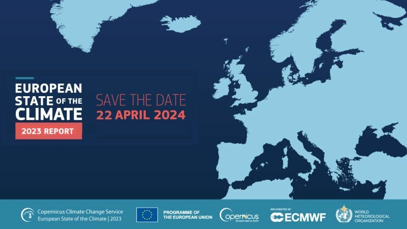 On 22 April, the European State of the Climate #ESOTC report for 2023 will be released It will provide an analysis of the Earth's climate conditions over the past year and deliver key information to help us reach the objectives of the #EUGreenDeal 🔗climate.copernicus.eu/esotc-2023-cou…