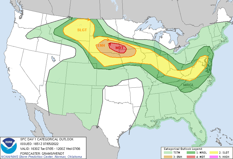 LimWeather's tweet photo. 5/7/22 OTD 1630z
#ModerateRisk in SE #SouthDakota,NW #Iowa,SW #Minnesota esp #SiouxFalls,#Brookings,#brandonSD,#HuronSD,#MadisonSD,#Mitchell,#Worthington,#Spencer cities due to 2%#Tornado/45SIG #Wind/15SIG #Hail Risks
#Wxtwitter #SPC #SevereWX #TornadoAlley #IAwx #MNwx #SDwx https://t.co/qQCnazVfKH