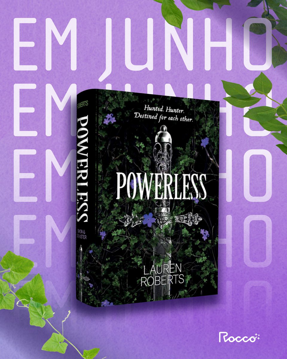 Em junho!! Powerless é o primeiro livro de uma trilogia emocionante que está conquistando milhares de leitores pelo mundo. Com uma combinação certeira de fantasia e romance, Lauren Roberts reflete sobre a jornada de uma mulher para encontrar a própria força. #Powerless