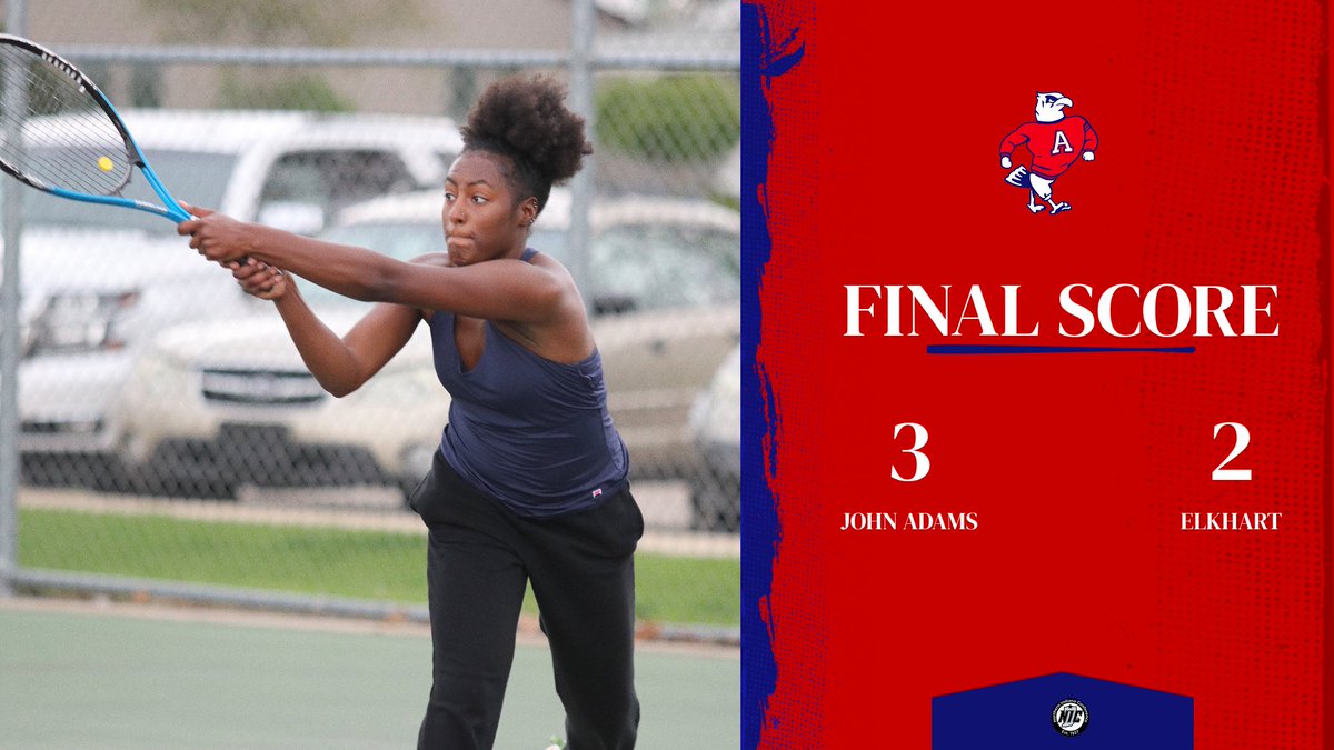 Girls Tennis Final Score John Adams 3 Elkhart 2 🎾🦅🔴⚪️🔵🎾