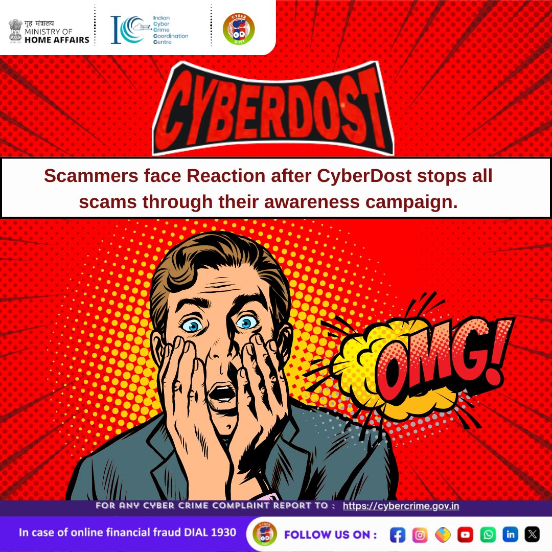 Keep Your Eyes Open, Guard Up: Don’t Let Scams Disrupt Your Trust. Verify Before You Trust! #CyberSafeIndia #CyberAware #StayCyberWise #I4C #MHA #fraud #newsfeed