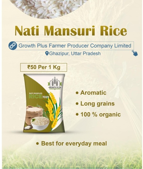 Rice of the day🌾

Nati Mansuri rice- a long-grain, aromatic, healthy & delicious rice. It's ideal for plain steamed rice or special rice dishes.

Buy from FPO farmers at👇

mystore.in/en/product/nat…

🍚

@AgriGoI @CMOfficeUP @ONDC_Official @mygovindia @PIB_India #VocalForLocal