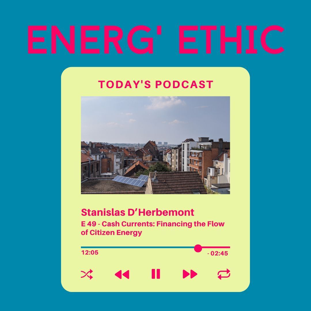 🎧 Podcast recommendation 🎧 Listen to our colleague Stanislas D'Herbemont talking about the barriers and solutions for #CommunityEnergy financing in the last episode of @MarineCornelis' Energ' Ethic Podcast. Tune in here! ➡️ bit.ly/3Umv3Zp #ACCE
