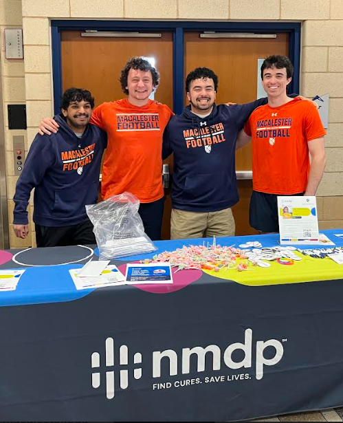 We're back for day 2 of our National Marrow Donor Program (NMDP) Registry Drive! Stop by to learn more about how you can support NMDP's mission to SAVE LIVES through cell therapy. 4/19 (12-3 PM) in the LC Lobby @nmdp_org @MacalesterFB #OneBlood ❤️