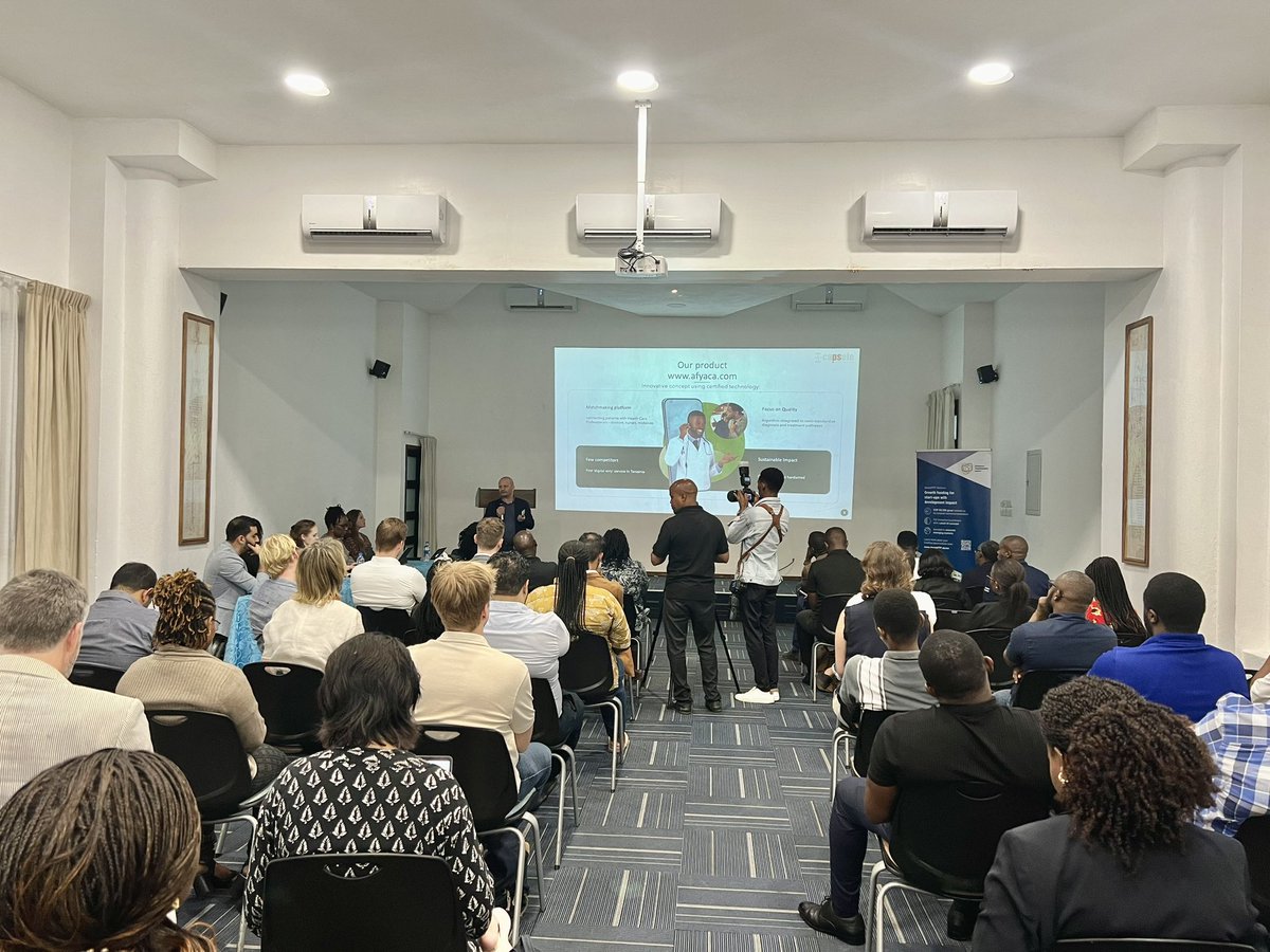 Live at the #develoPPPVentures pitch day in #Tanzania! 🇹🇿

These incredible #startups are showcasing their groundbreaking solutions for development &amp; sustainability. 

<a href="/deginvest_int/">deginvest_int</a> <a href="/VC4A_Africa/">VC4A</a>
