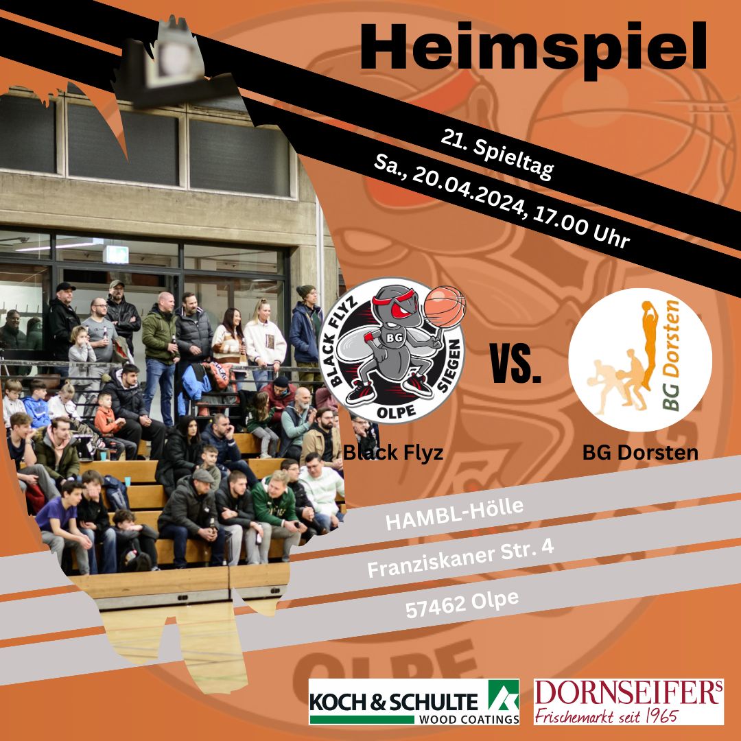 tvob_blackflyz's tweet image. Das letzte Heimspiel der Saison bestreiten die #BlackFlyz am morgigen Samstag gegen den Klassenprimus der BG #Dorsten.

Hier der Vorbericht von Volkher #Pullmann, #Westfalenpost Kreis Olpe:

tinyurl.com/2rvpnfex

#Basketball #Olpe #Siegen