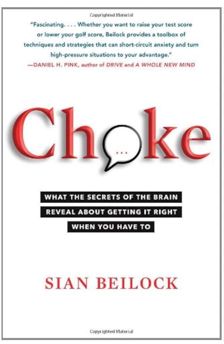 The #golf putt, the #basketball free throw, the #exam, the #pitch when bases are loaded, the #sales pitch, the closing argument & the job #interview ALL require FOCUS despite distractions!!Don’t #CHOKE! I met Sian at a #Learningandthebrain conference years ago. This is my 3rd…