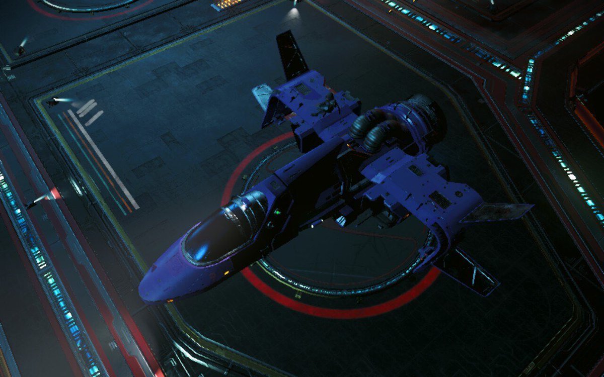 mikhailroberts's tweet photo. #hellogames #NoMansSky my custom ship, The Black Swan. … Yeah… I know it’s deep purple. There was no black color option when I made it. Purple looks great, anyway. https://t.co/oPSJwT5AyA