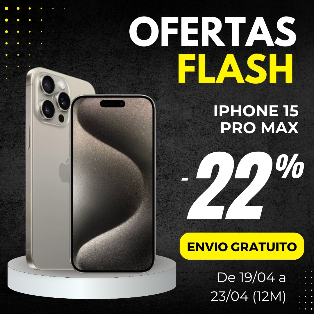 Além do limite: iPhone 15 Pro Max 🤘

Corra para o nosso site e App para aproveitar as Ofertas Flash e obter este iPhone com seu chip A17 Pro a um preço irresistível, com um desconto de 22% e frete grátis! 😍

buff.ly/3xISd3a 
#Allzonept #Allzoners #OfertasFlash #iphone