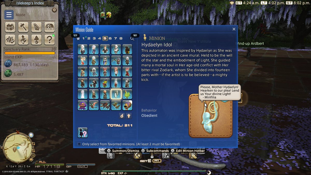 ShionXion's tweet photo. My copy of the FFXIV: Growing Light OST came in yesterday. Got my Hydaelyn Idol minion. 😌👌🏾 #FFXIV #FF14 https://t.co/p35NOAGro4