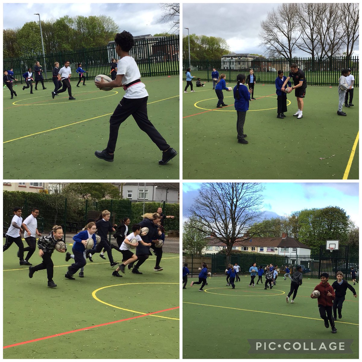 Super skills on show from Y5 with @stevelewis38 Gateway Rugby 🏉 @DRA_Community 👏