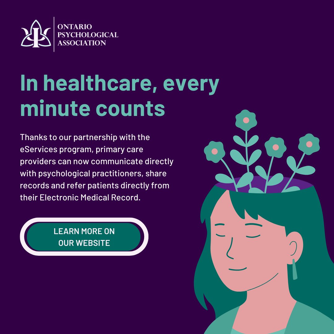 When it comes to mental health care, time is precious. That’s why the OPA—along with Ontario’s eServices Program—encourages the use of OceanMD to refer patients to psychologists to save time, boost efficiency, and set patients up with faster access oceanhealthmap.ca/?rtRef=askforh…