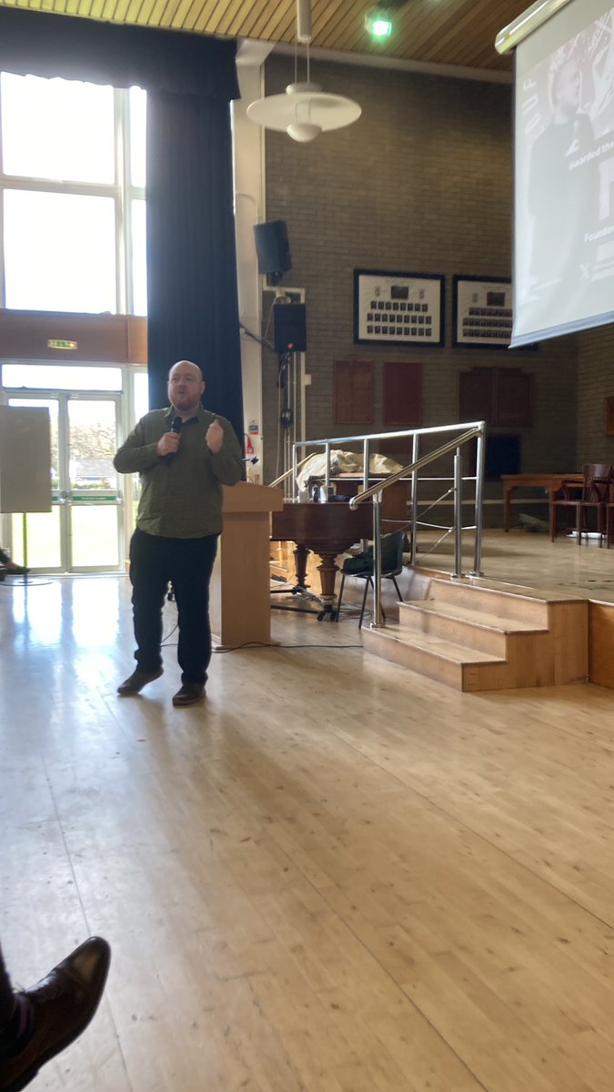 Royal_High_Sch's tweet photo. Dan Fitzpatrick The AI Educator in The Royal High School this afternoon speaking to schools from across school about AI in education. Very inspiring and can’t wait to see how this going to change education for the better. https://t.co/VUNGds1EnJ