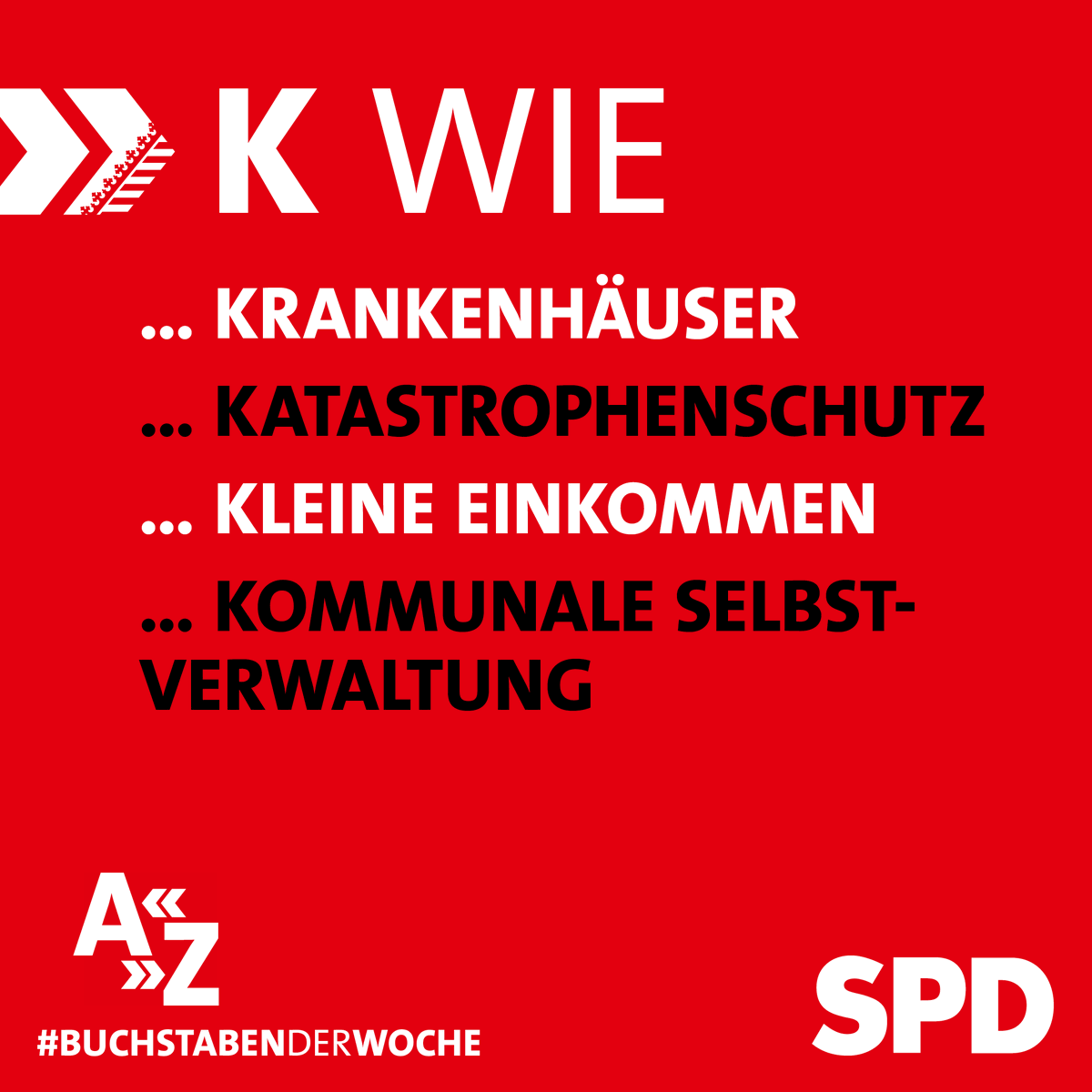 Am 1. September haben die Sächsinnen und Sachsen die Wahl. Unser Angebot an Dich: Soziale Politik für Sachsen von A-Z. Zum Beispiel K wie… Unser Wahlprogramm findest du hier: 2024.spdsachsen.de/unser-angebot-… #buchstabenderwoche #ltwsn24