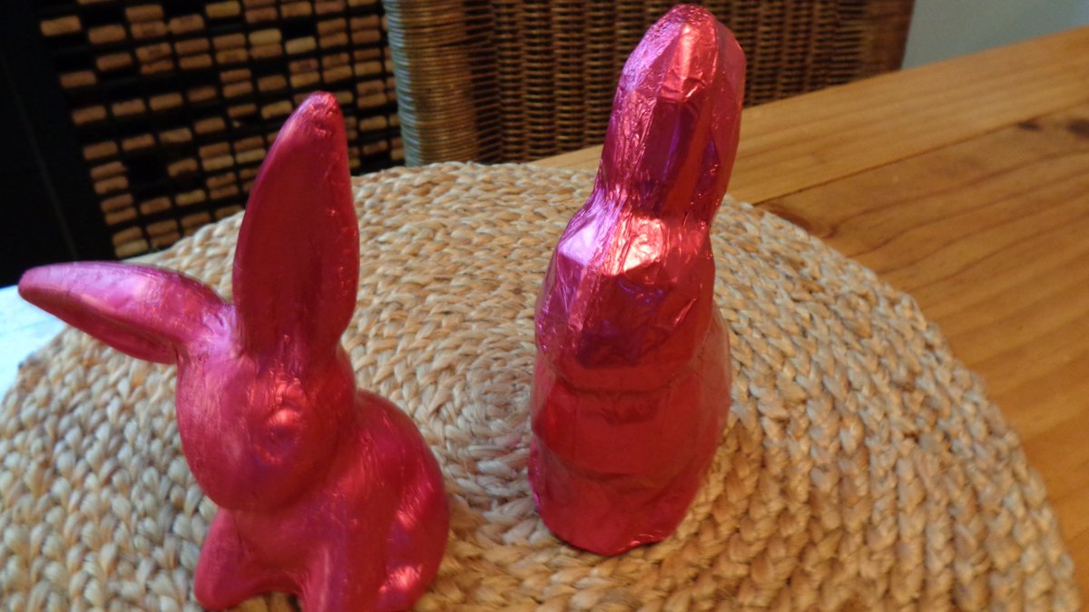 firstscoutin's tweet photo. In need for a Bunny-Protector? Yoda &amp; his new Padawan (left over from Easter, cannot eat the boys. Who would?)
#easter #yoda #bunnies https://t.co/c4C5lFWKwj