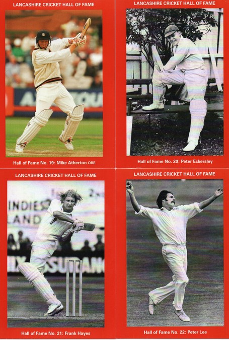 It was another great evening <a href="/EmiratesOT/">Emirates Old Trafford</a> as 4 more <a href="/lancscricket/">Lancashire Cricket</a> greats were inducted into the Lancashire Cricket Hall of Fame: Michael Atherton, Peter Eckersley, Frank Hayes &amp; Peter Lee. Our Hall of Fame cards (for all 22) are now available: max-books.co.uk/lancashire-hal…