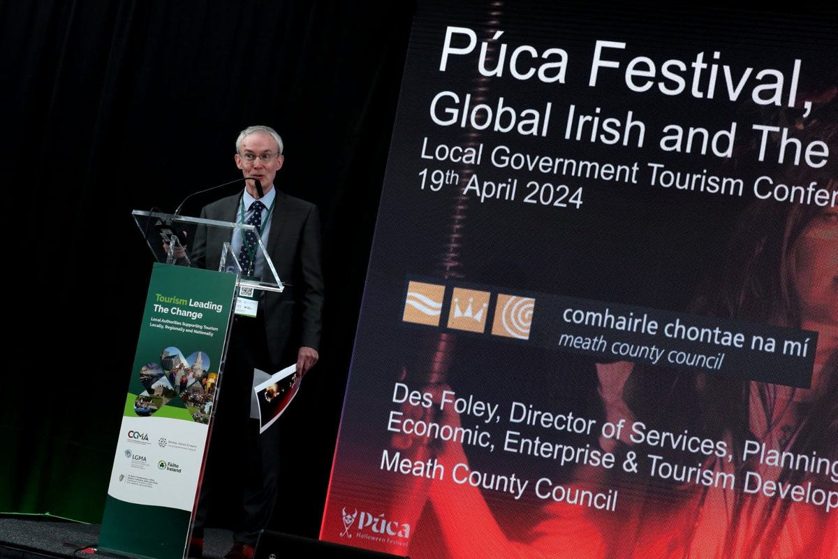 .@meathcoco & @Failte_Ireland came together to develop the Puca Festival, bringing national and international visitors to the Royal County. Visitor numbers were 43k in 2023, more than double the no for the first Festival in 2029, Meath Co Co's Des Foley told all #lgtourism24