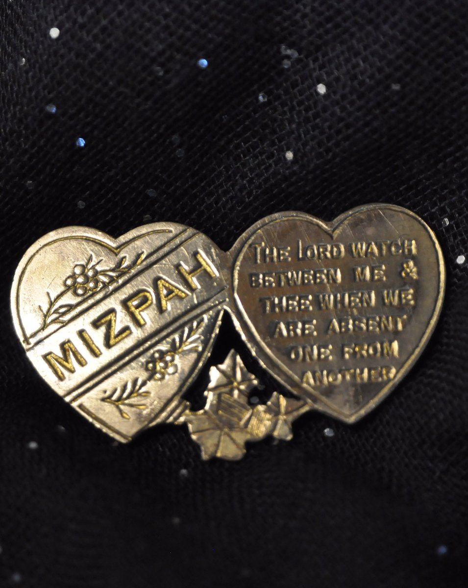 Currently researching a book for @authenticmedia on #friendship. This is a piece of friendship or “Mizpah” jewellery - beloved of the Victorians. The sentiment of God “watching over” people when apart is touching, though it is actually a misappropriation of a very different story