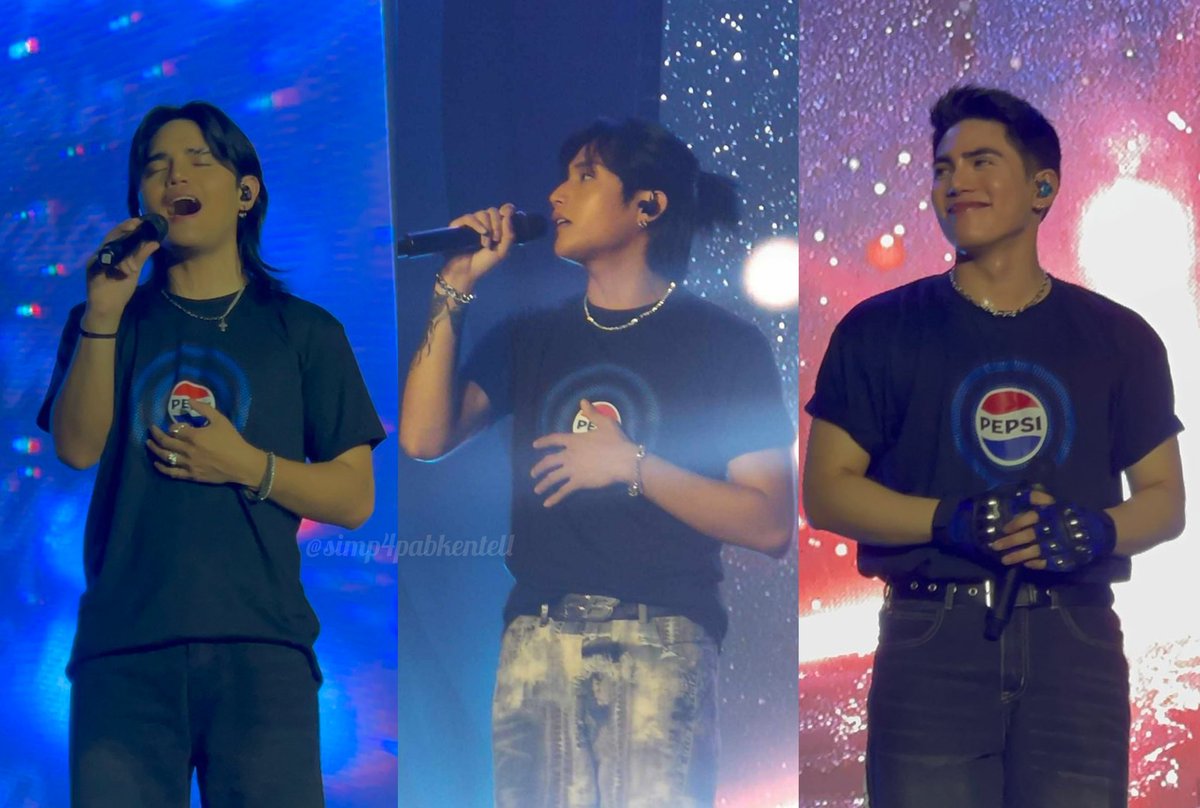 pretty shots of this beautiful trio! ♡ ANG PULSO NG DABAW @SB19Official #SB19 #sekentell #SB19atPepsiPulseDavao