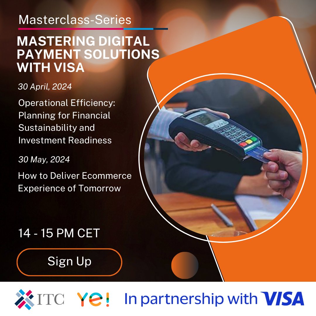 🌟 Join our Visa Masterclass Series! 💼💳 Dive into financial sustainability on April 30th & explore e-commerce trends on May 30th. Learn from Visa experts & entrepreneurs to supercharge your business! Register now: intracen.zoom.us/webinar/regist… #YeCommunity #YouthEntrepreneurs #Visa