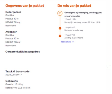 violanzzj's tweet photo. @PostNL we ervaren serieuze issues met jullie service. We hebben nu 6 pakketten waarvan wordt aangegeven dat de zending is geweigerd.. jullie zijn echter nooit langs geweest?!?! https://t.co/Dq99KhcvPt