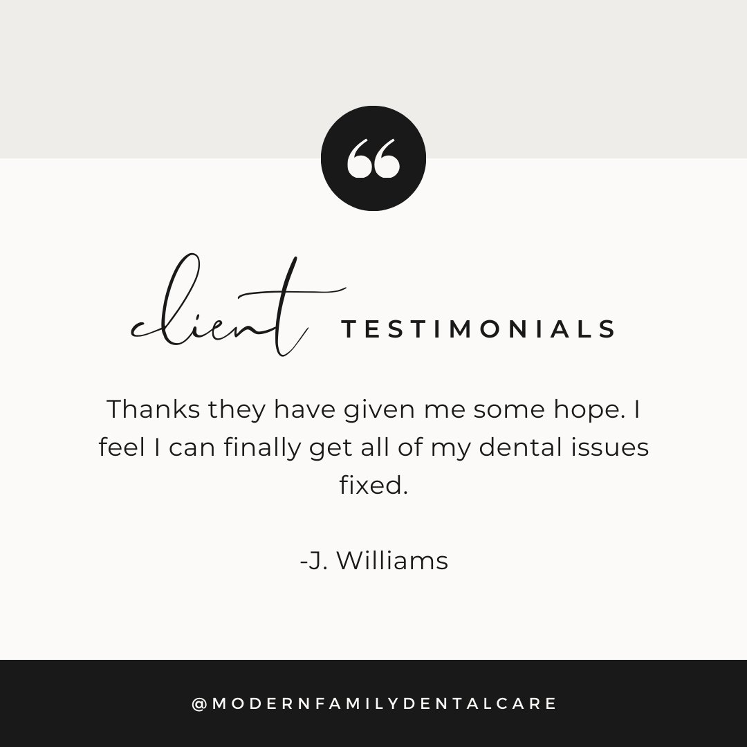 We're beaming with pride! 🌟 A heartfelt thanks to our amazing client for sharing their experience #ModernFamilyDentalCare.💖🦷 #ClientLove #HealthySmiles