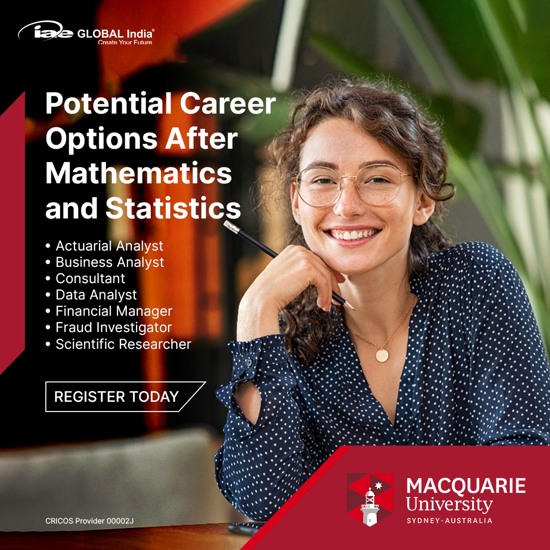 Unlock a world of opportunities after Mathematics and Statistics at #MacquarieUniversity, Sydney, Australia. Discover top-tier courses tailored to meet the demands of today's job market. Register now!

Visit our website: iaeglobal.in

#studyinAustralia #iaeGLOBALIndia