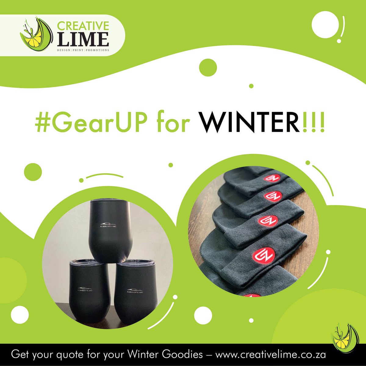 #corporategifting #creativelime #beanie #tumblers #drinkware #wintergoodies #winterwear