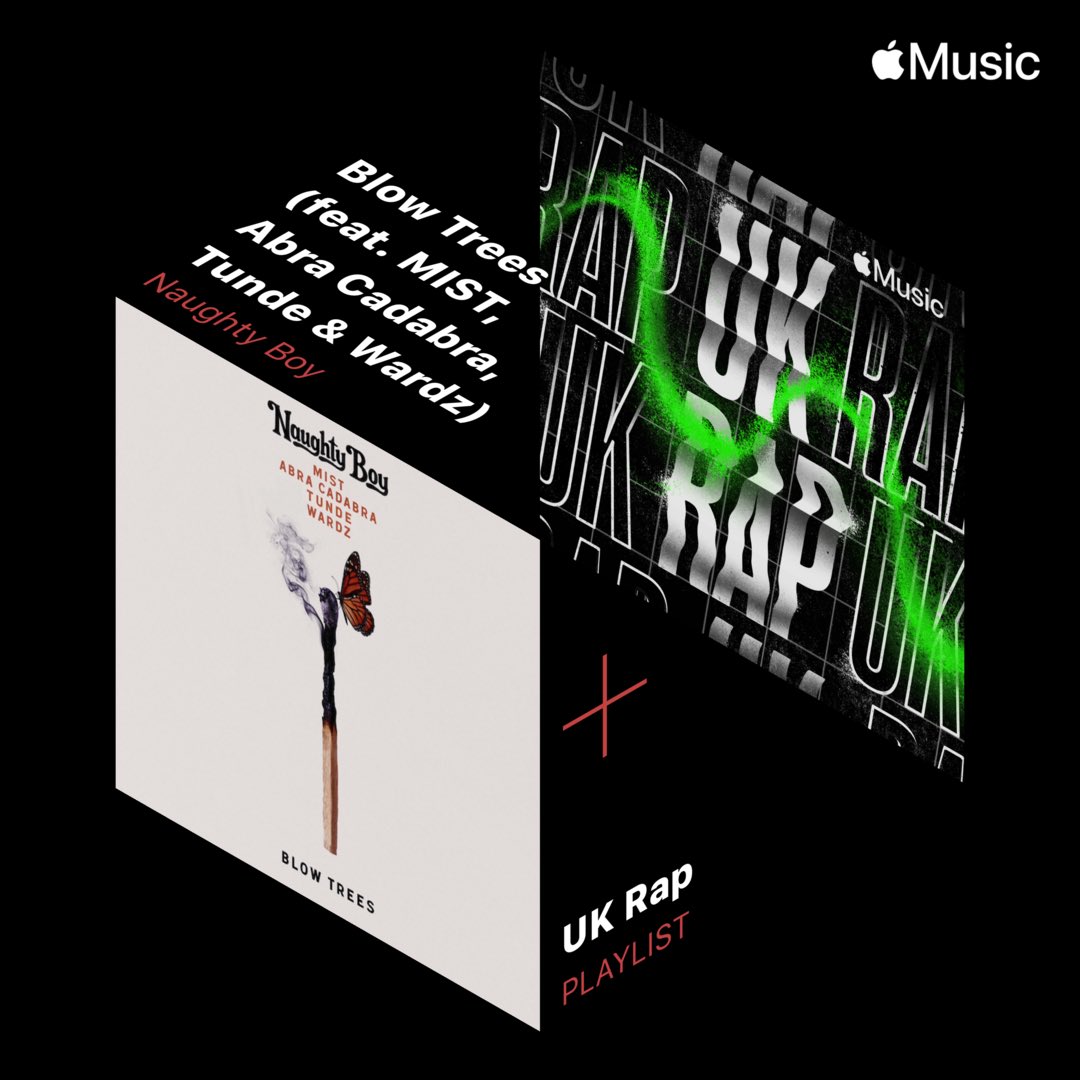 Thank you @AppleMusic for adding 'Blow Trees' to UK Rap❤️ Listen here: music.apple.com/gb/playlist/uk…