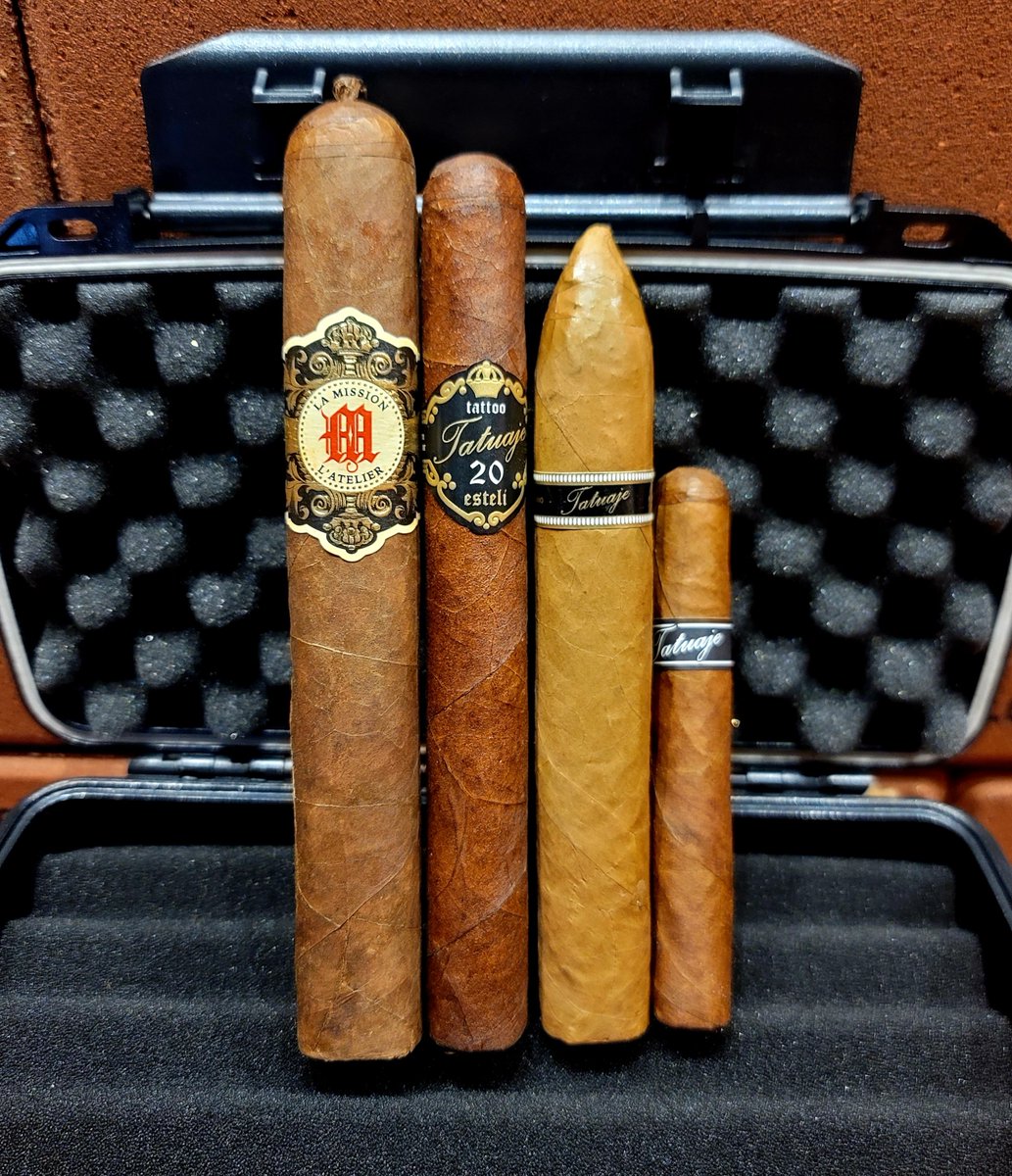 The Tatuaje Welcome Home Super Selection is in play. @TatuajeCigars La Mission L'Atelier 2009 Tatuaje 20th Grande Merveille Tatuaje Negociant Monopole #2 Tatuaje Black Label Petite Corona BC $39.99 undergroundcigars.com/product/tatuaj…