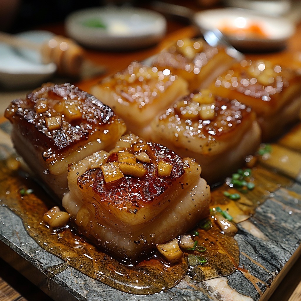 Experience the buzz of urban izakaya with our succulent Honey-Glazed Pork Belly Delight, a feast for the senses! 🍯 Savor it here: bit.ly/3vYAMen #IzakayaBliss #FoodieAI
Follow ➡️ @dailyfoodie_ai #healthyeating #quickrecipes