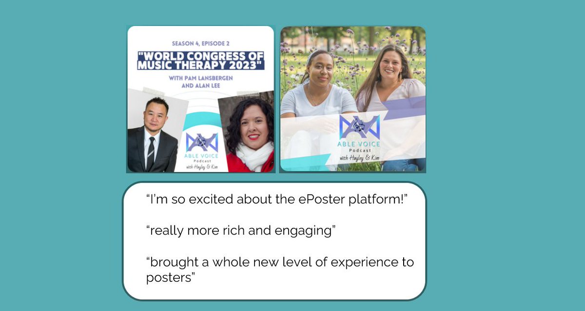 Why are conference organisers & associations excited about using @LTBePosters? In this Able Voice Podcast, Alan & Pam explain how its bringing a new level of experience (richer & more engaging) to posters at their WCMT conference ltb.io/2023/04/07/why… (8 min listen)
