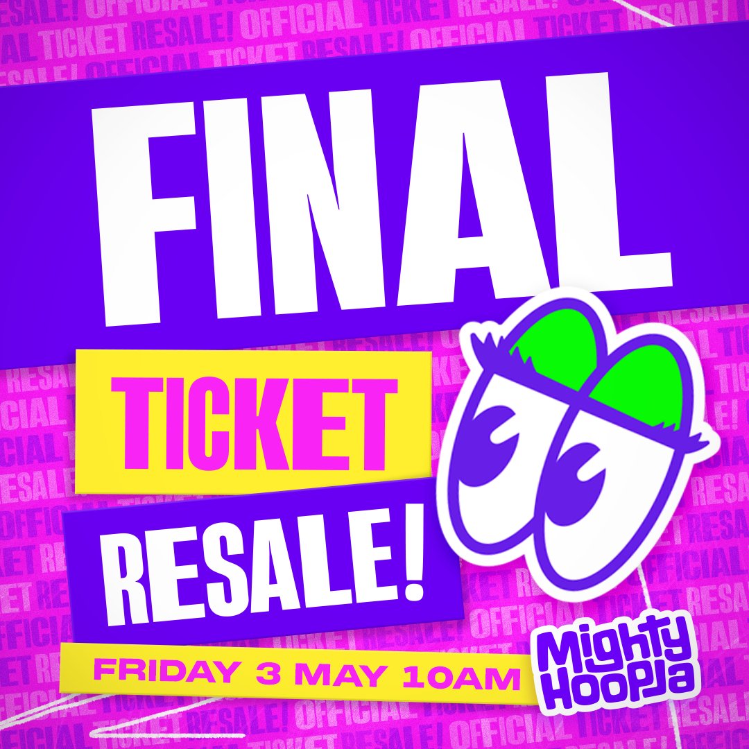 Our FINAL ticket resale of 2024 will go live on 3rd May at 10am. Tickets available to buy will include: 🎫 Saturday General Admission 🎫 Saturday Pre 2pm Entry 🎫 Saturday Pre 1pm Entry 🎫 Saturday VIP Bolt-On 🎫 Sunday VIP Bolt-On Set your alarms and see you on the 3rd May! ⏰