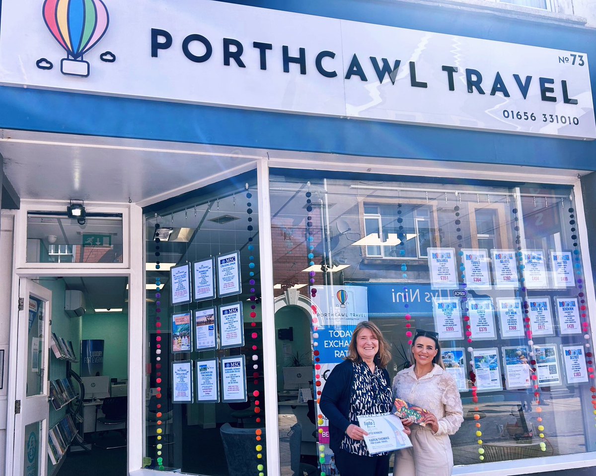 🤩WINNER🤩 Here's the lovely photo of our Feb/Mar TIPTO Training Competition winner! Karen Thomas from Porthcawl Travel won £100 The Ivy Restaurant vouchers to use at any nationwide location! Pictured here receiving her prize from Bryony Boulter from Abercrombie & Kent! 🥂🍽️