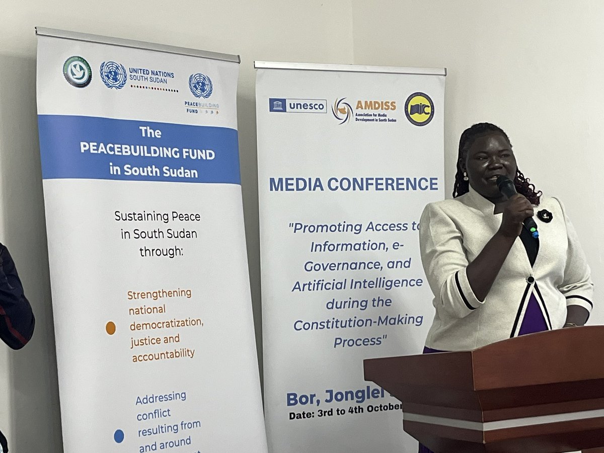bjw_williams's tweet image. Wonderful to meet Union of Journalists of South Sudan and Assoc for Media Development in South Sudan , supported by @UNESCO and @UNPeacebuilding Fund.  Inclusive peacebuilding needs a vibrant media.