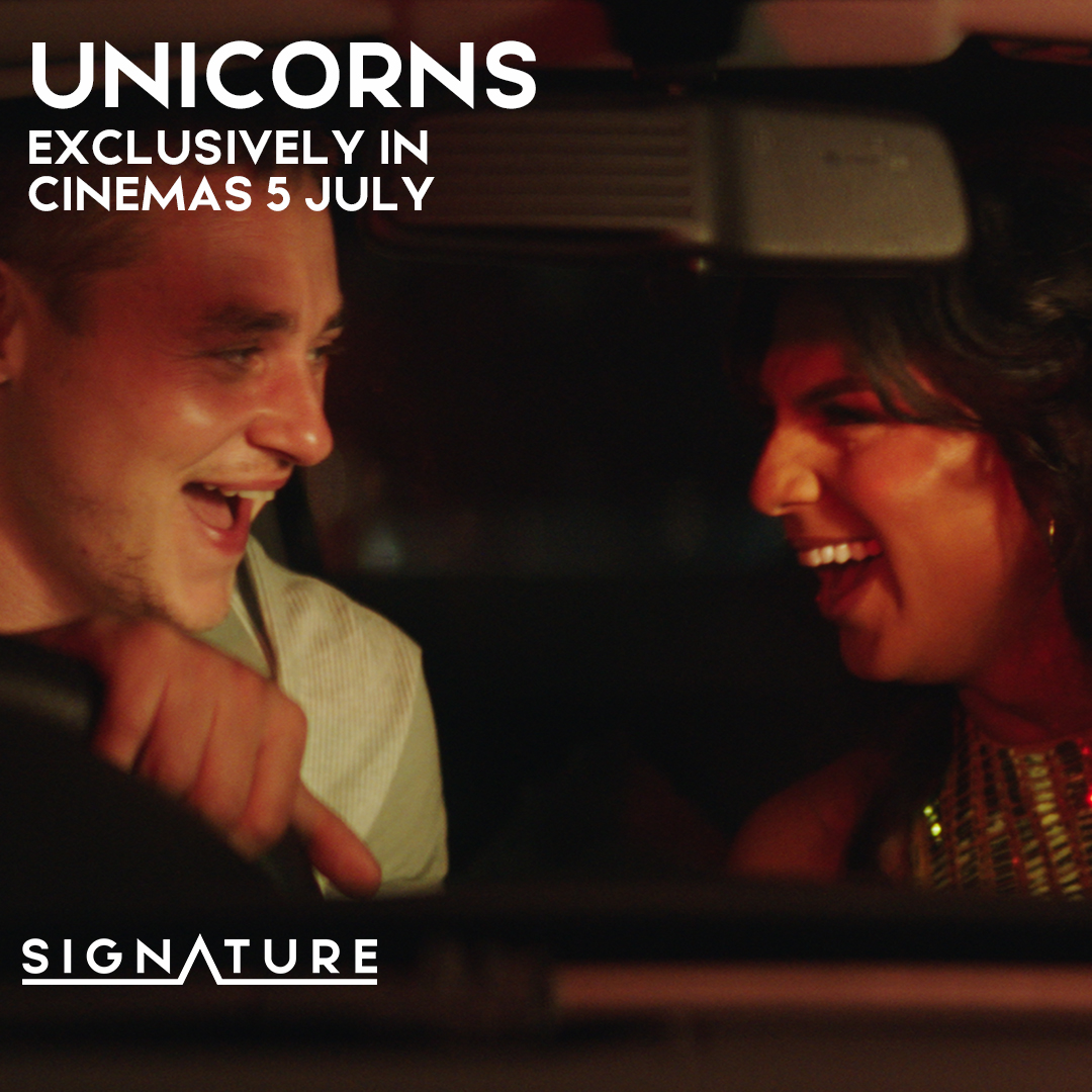 Fresh from @BFIFlare we are proud to release 'Unicorns' exclusively in cinemas 5 July! Don't miss #UnicornsMovie on the big screen this summer 🦄 Directed by @sallyelh & @iJamesFloyd, starring Ben Hardy, @ItsJasonPatel et al.