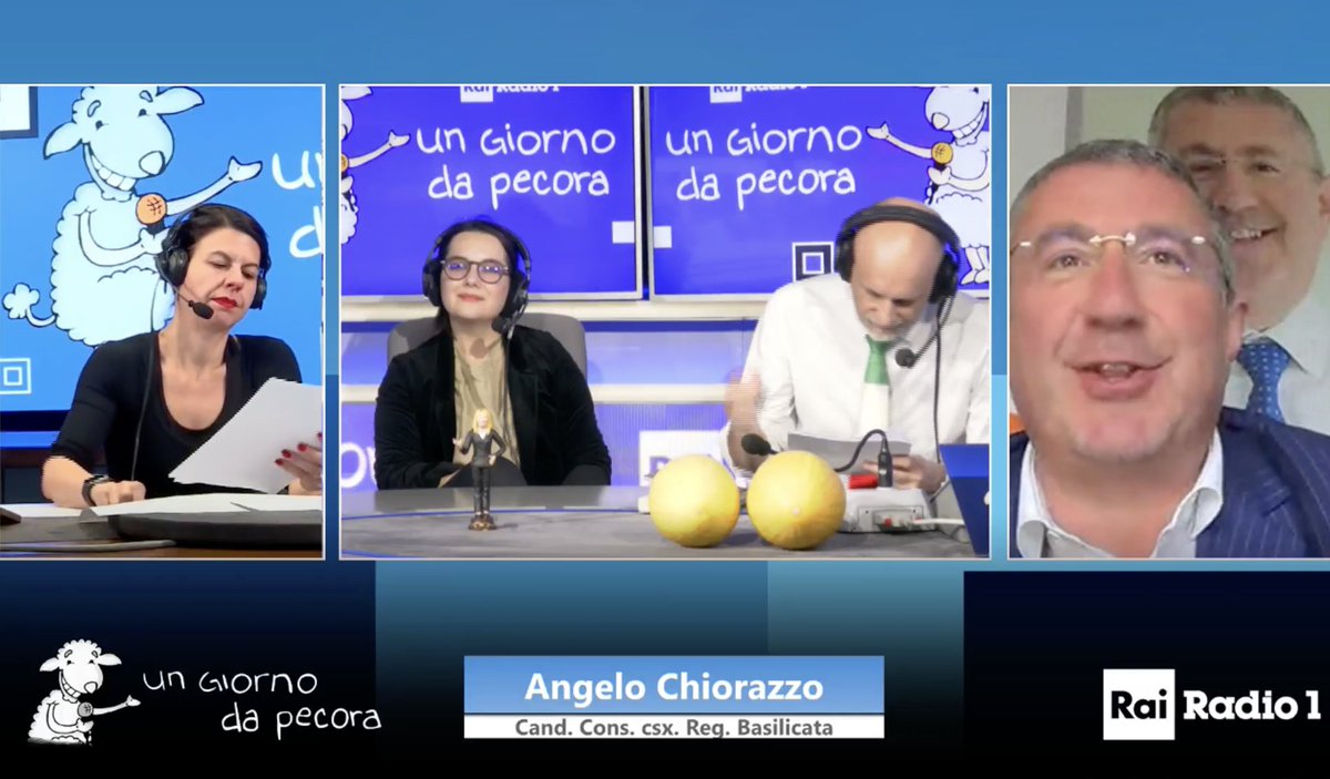 #ugdp @ChiorazzoAngelo, candidato consigliere regionali per il c.sinistra in Basilicata, ora con noi a @Radio1Rai!
