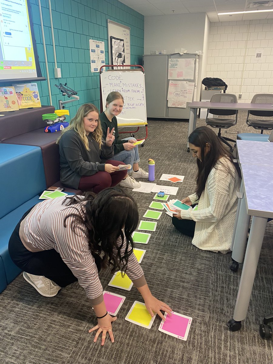Our #preserviceteachers learn how to integrate literacy and coding, and discover the benefits of computer science integration. It feels good to unlock your inner child and break the monotony of the week with engaging hands-on coding and computational thinking activities #unietd