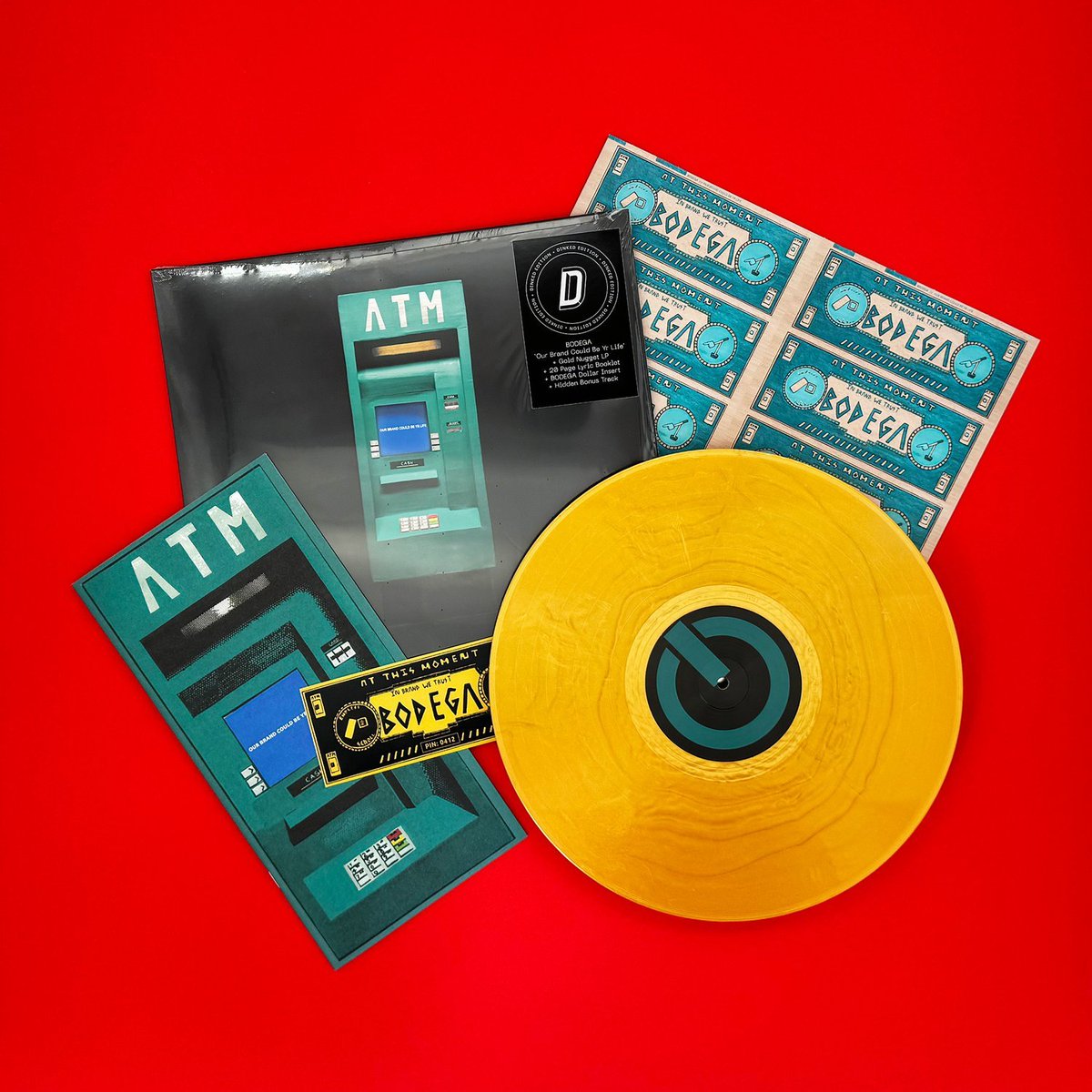 BODEGA EXTRA TRACK UPDATE! For those of you who were wise enough to swipe a copy of the #BODEGA #DinkedEdition of 'Our Brand Could Be Yr Life'... If you've been trying to fathom how on earth to claim your bonus track, the PIN is on the gold money that’s in the record & you can