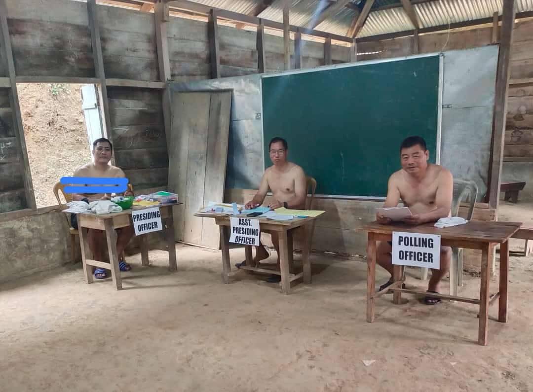 Election in Manipur today.