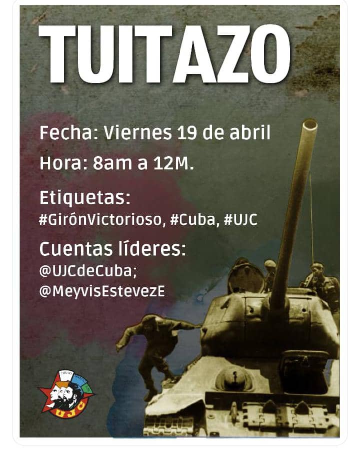 #GironVictorioso #UjcCuba #AnapCuba @FelixDuarteOrte @YanetHzP @SarduyYamila @IzquierdoAlons1 @JorgeWilsy @YeseniaVinajera @magyi1188278 @Gloriana0401 @avila6305