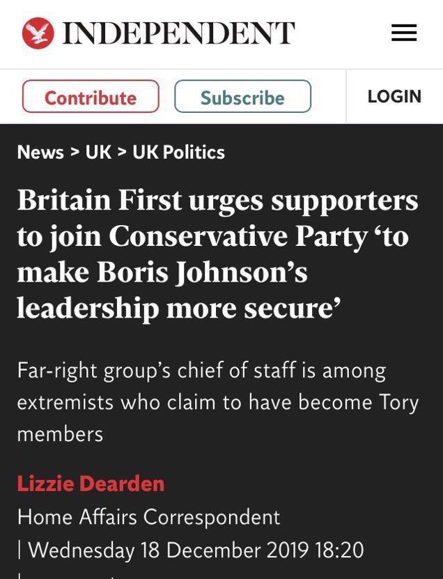 @001_LDN They have nothing else left. The Tory base is now made up of National Conservatives (Nat Cs), plus thousands of ex-Britain First/BNP/NF entryists.