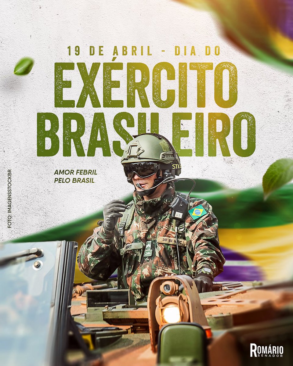 Hoje é o Dia do Exército, data comemorada desde a primeira Batalha dos Guararapes, em 19 de abril de 1648. Parabéns aos combatentes cuja maior missão é a defesa do Brasil e de todos os brasileiros. 👏🏽👏🏽👏🏽🇧🇷