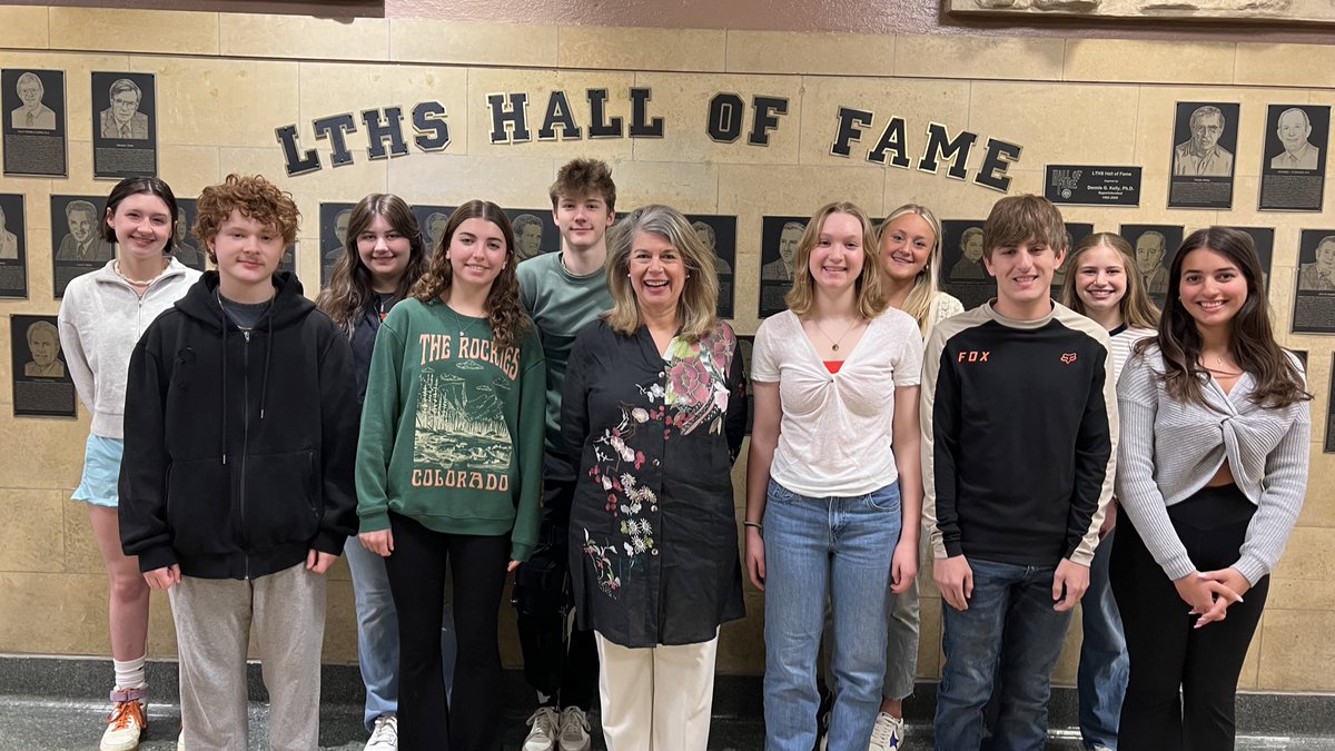 Congratulations to our North Campus Students of the Month! These students contribute to our collective development of a positive school culture @LTHS_D204! We also recognized Ms. Dostal for her years of service and leadership with Student of the Month! #WeAreLT