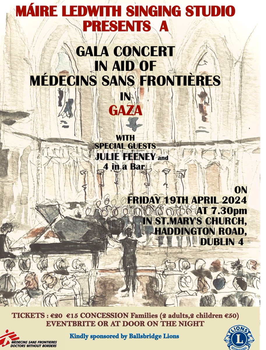 Julie Feeney (@julie_feeney) on Twitter photo I am special guest tonight fully supporting the heroic work of Médecins Sans Frontières in #Gaza If you are nearby please do drop in if you can to lend your support. 7.30pm kickoff and some beautiful performances in store… #médecinssansfrontières <a href="/MSF/">MSF International</a>
@doctorswithoutborders I am special guest tonight fully supporting the heroic work of Médecins Sans Frontières in #Gaza If you are nearby please do drop in if you can to lend your support. 7.30pm kickoff and some beautiful performances in store… #médecinssansfrontières <a href="/MSF/">MSF International</a>
@doctorswithoutborders