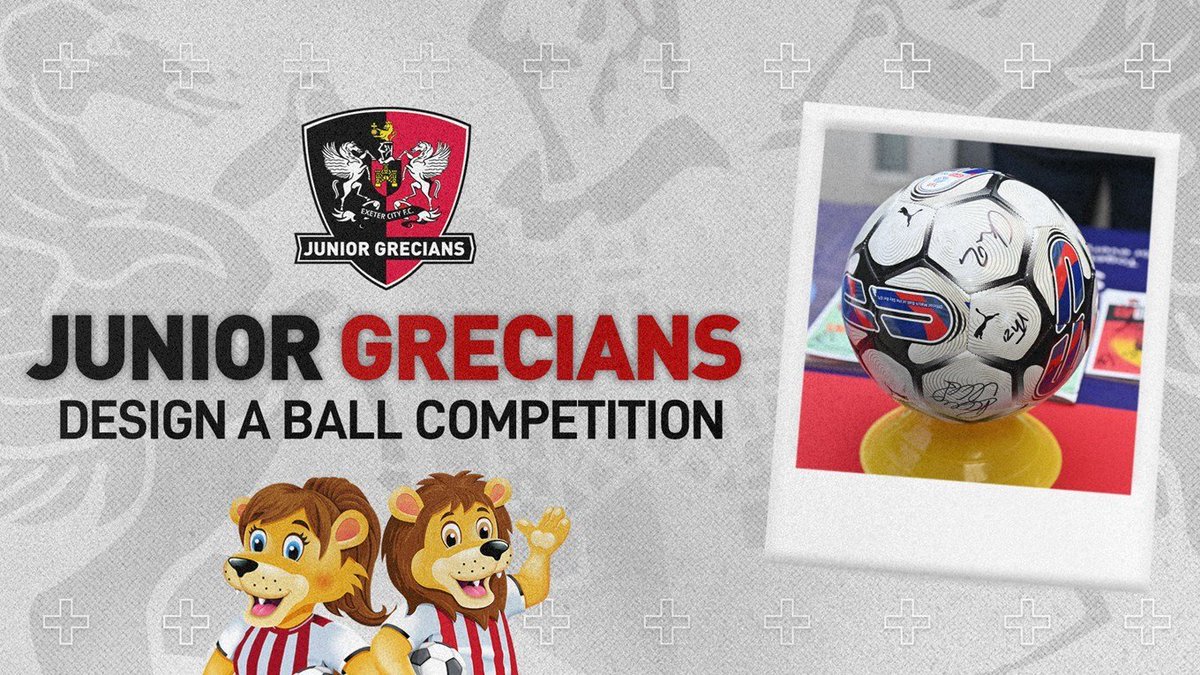 JuniorGrecians's tweet photo. Calling all Junior Grecians! Fancy taking part in our exclusive competition? Enter now for a chance to win prizes and have your ball design used for next season -

https://t.co/4yJq7upDbk https://t.co/PrWgBx7UFo