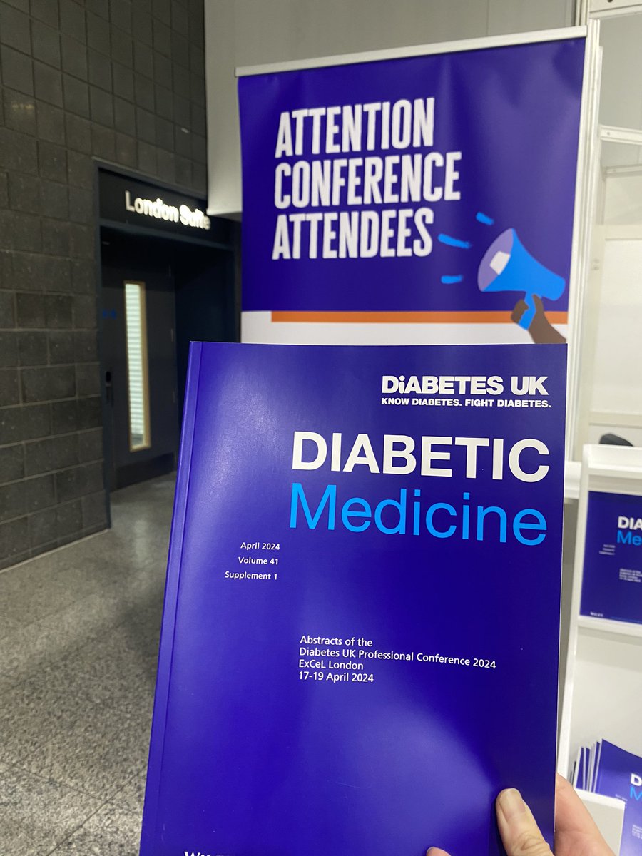Don’t forget to pick up the printed version of Abstracts of the Diabetes UK Professional Conference 2024 before you leave #DUKPC2024